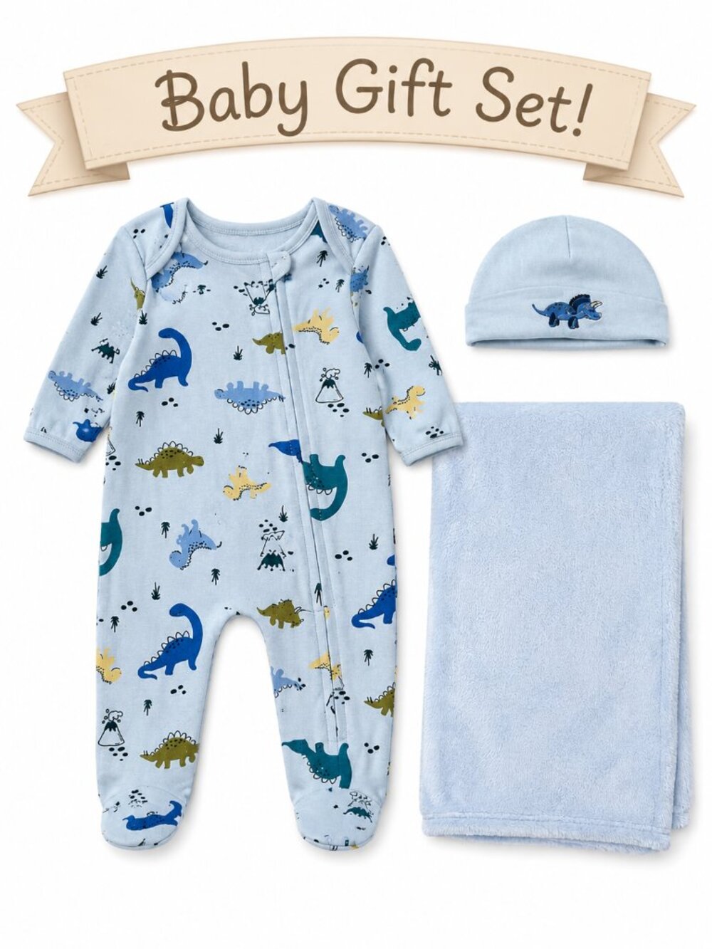 NWT Baby Essentials 3 Piece Baby Boy Gift Set | Baby Shower Gift Various Sizes